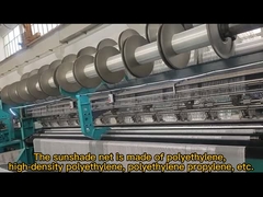 Máquina computadorizada para fabricar rede de proteção solar com proteção UV