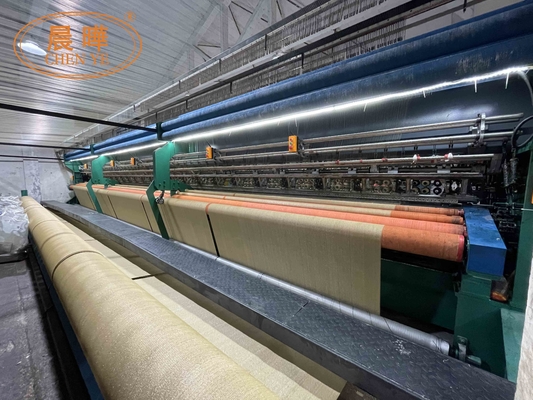 110' largura de trabalho HDPE plástico jardim verde sombra solar rede Warp máquina de tricô para suporte online e produtos