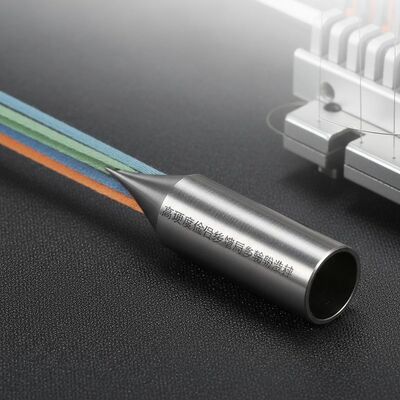 Agulha de Tubo Guia de Metal de Alta Dureza para Transporte de Fios Planos em Máquinas de Tricô